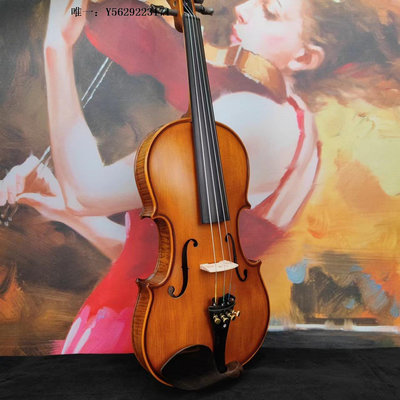 小提琴E590手工小提琴啞光油漆初學者入門考級兒童成人自學樂器全套贈品手拉琴