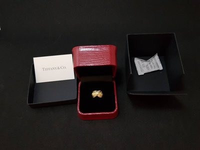 《三福堂國際珠寶名品1141》Tiffany Signature™ 18黃K鑽戒(有保卡)