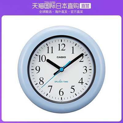 日本直郵Casio卡西歐掛鐘時鐘 藍色 防潮防塵 座鐘掛鐘*特價