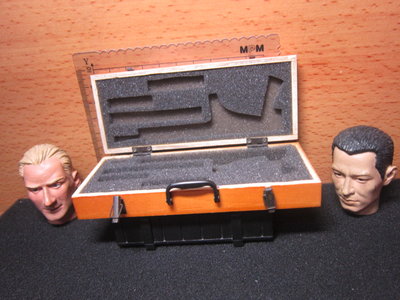 GB4工兵裝備 超正木製舊化款1/6狙擊手用槍箱一個(金屬扣) mini模型