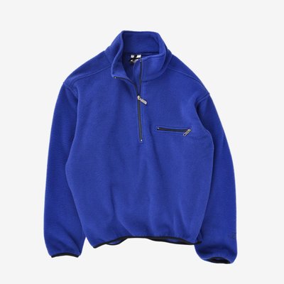 The North Face fleece Pullover 藍 L 刷毛 美國製 黑標 中層衣 輕量化 罩衫 TNF