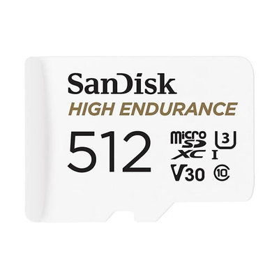 SanDisk HIGH ENDURANCE MicroSD V30 U3 512G 記憶卡(SD-SQQNR-512)