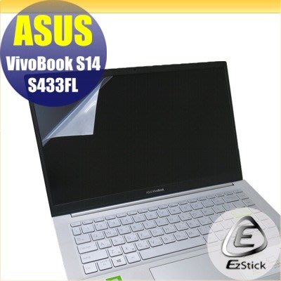 【Ezstick】ASUS S433 S433FL 靜電式筆電LCD液晶螢幕貼 (可選鏡面或霧面)