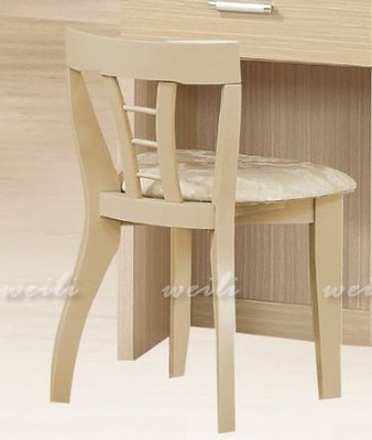 6S【新北蘆洲~偉利傢俱】白橡化妝椅-編號（S152-3）