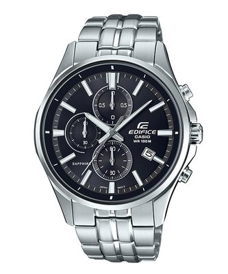 【CASIO 專賣】EFB-530D-1A 錶面則採用抗刮的藍寶石玻璃，全面提升耐受度與悅讀清晰度