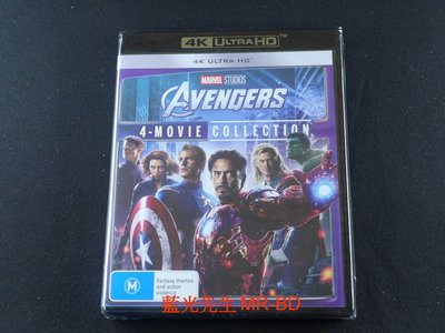 [藍光先生UHD] 復仇者聯盟 1-4 UHD 四碟套裝版 Avengers