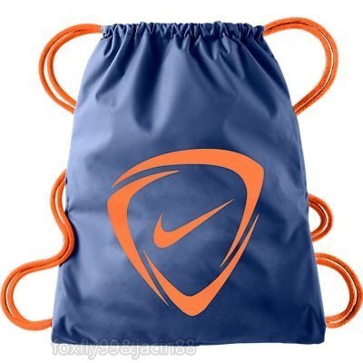 (布丁體育)NIKE 足球束口背袋 (藍色) 束口包,束口袋,運動包,雙肩包,後背包 另賣 斯伯丁 molten 籃球