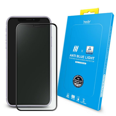 hoda 德國萊因 RPF20 抗藍光 2.5D 滿版 9H 玻璃保護貼，iPhone 11 / XR