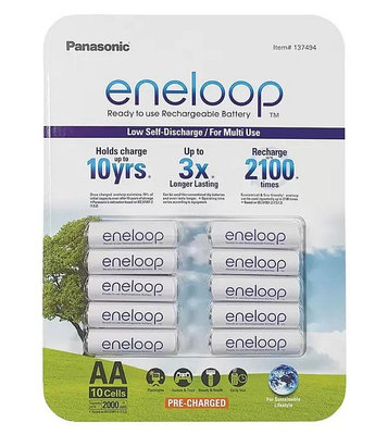 ~好市多代購~ Panasonic Eneloop 3號充電電池 10入