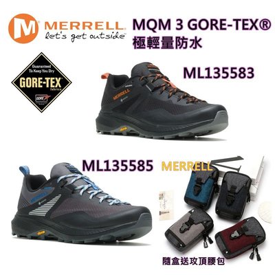 (送包包)2022美國MERRELL新款式MQM 3 GORE-TEX輕量款登山鞋~健走鞋防水款