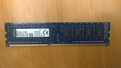 升級換下功能正常 Kingston 金士頓 DDR3 1600 4g 4GB D51264K110S 原廠終保 單面顆粒 桌上型記憶體