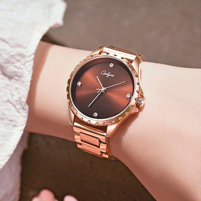 熱銷 時尚潮流新款韓版女士手錶腕錶女錶簡約鋼帶防水學生時裝石英腕錶502 WG047