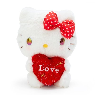 (現貨在台)日本正品Sanrio三麗鷗 絨毛公仔 娃娃 玩偶 布偶 愛心 情人節 Hello kitty 凱蒂貓 邱比特