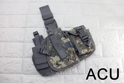 [01] 龍捲風 腿掛版 槍套 ACU ( BB槍BB彈短槍手槍套槍盒槍袋彈匣套彈夾袋軍事風生存遊戲