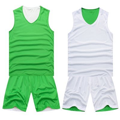 一套370 雙面球衣球褲 綠白 籃球衣 籃球褲 籃球裝 籃球服 網眼 網狀 可 印名印號 DV NIKE 玩大學 可參考