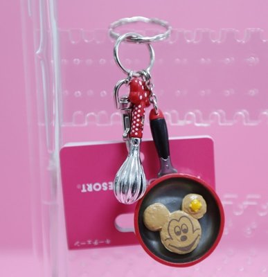 🌸Dona代購🌸現貨 日本迪士尼樂園限定 米老鼠米妮廚房料理美味鬆餅打蛋器 鑰匙圈/包包掛飾/吊飾 B04