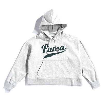 PUMA 流行系列 Puma T長厚連帽T恤 女款 帽T 長袖上衣 保暖 53433404