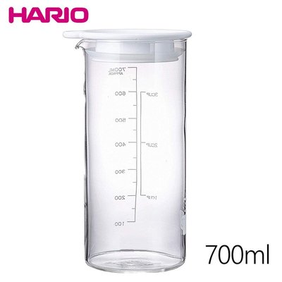 【日本HARIO】耐熱玻璃醃漬罐700ml-白
