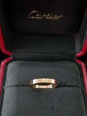 Cartier 玫瑰金戒子 戒指 18K金750 原盒單 56號  [正泰精品當舖] 非寶格麗 Tiffany 結婚戒 訂婚戒 鑽墬 鑽石手鍊 鑽耳環 鑽耳釘