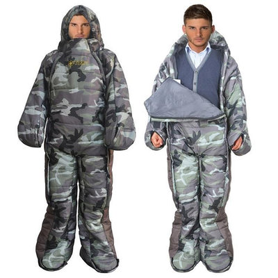 【精選好物】保暖睡袋 MAXSOINS麥凱松人形人型睡袋保暖露營睡袋野營行走人體行走睡袋