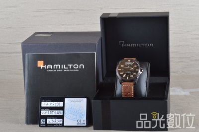 【品光數位】HAMILTON 漢米爾頓 H64605531 卡其航空 機械 自動上鍊 錶徑42mm 機械錶 #120275T