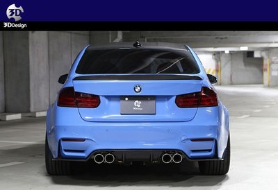 【樂駒】3D Design BMW F80 M3 Carbon 碳纖維 後下擾流 後下巴 Rear Diffuser