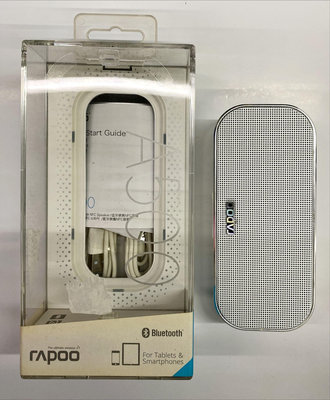 【新品未使用，機器後面有髒汙】雷柏 A500 白色 藍芽 NFC多媒體音箱 藍芽4.0 / 有線 可同時連接兩台手機