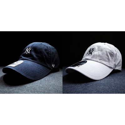 【PD帽饰】47 Brand MLB 紐約洋基 NY 小標 '47 CLEAN UP 軟版 可調 金屬環扣 彎帽 老帽