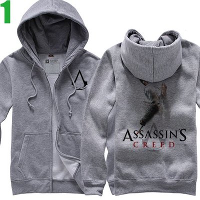 【刺客教條 Assassin's Creed】連帽厚絨長袖經典遊戲系列外套 購買多件多優惠!【賣場一】