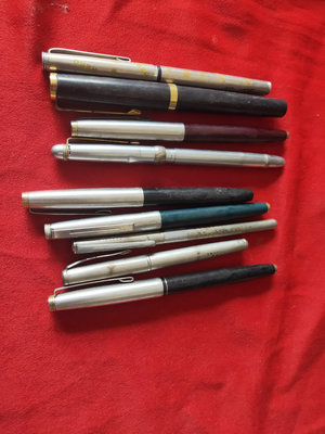 【二手】一些老鋼筆，基本全壞，如圖32511【木清院】古董 老貨 擺件