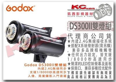 凱西影視器材 Godox 神牛 DS300II 雙燈組 300W 玩家棚燈 開年公司貨 X1 XT32 Xpro