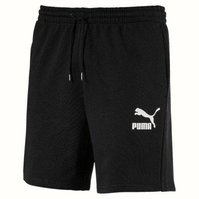 PUMA-男性流行系列No.1 Logo百慕達短褲-黑色-亞規