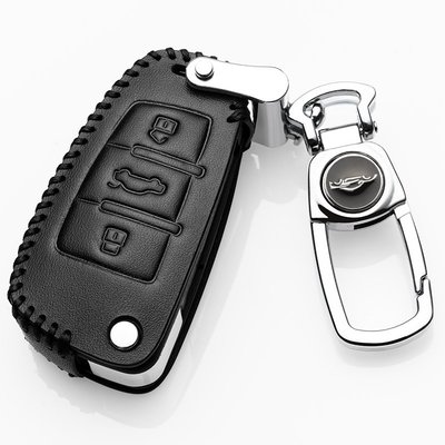 2021款Audi 奧迪 Q3鑰匙包專用Audi 奧迪 A3車真皮折疊鑰匙套扣30周年型男女式