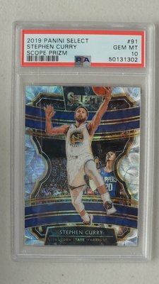 2019-20 Select Prizms Scope #91 Stephen Curry PSA10