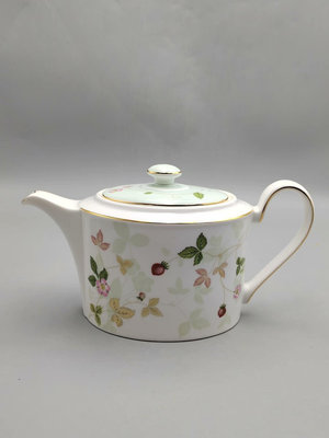 #茶具日本回流精品瓷器茶壺，英國Wedgwood韋奇伍德野草