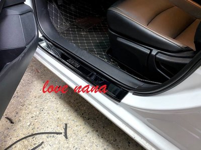 [[娜娜汽車]] 日產 2020 SENTRA B18 專用 外門檻外側防護門檻 迎賓踏板 黑鈦款
