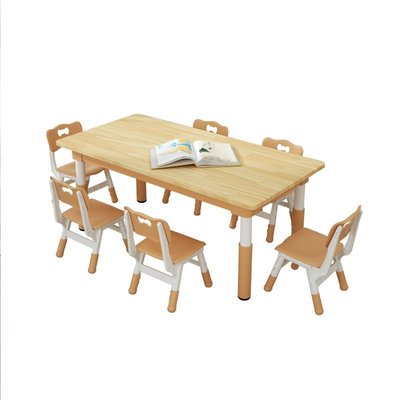 幼兒園實木兒童桌椅套裝寶寶書桌學習桌升降玩具桌子椅子塑料課桌