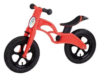 老田單車 POP BIKE 兒童滑步車 push bike 歐盟認證 台灣製造 充氣胎款 紅色