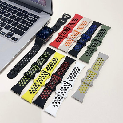 XIAOMI 雙色矽膠錶帶適用於小米手環8 pro Redmi watch4錶帶 Redmi Watch 4 矽膠錶帶軟