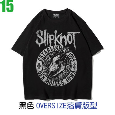 Slipknot【滑結樂團】OVERSIZE落肩版型短袖Nu-Metal新金屬搖滾樂團T恤 購買多件多優惠!【賣場八】