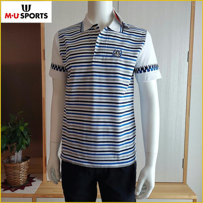 🇯🇵日本M.U SPORTS✈️高爾夫 POLO衫 日本製 新品 男 M号 GOLF高爾夫球衣 短袖POLO衫 O975M