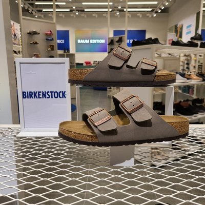 熱銷新款 德國Birkenstock勃肯鞋女外穿軟木底拖鞋博肯Arizona雙扣沙灘涼鞋 明星大牌同款
