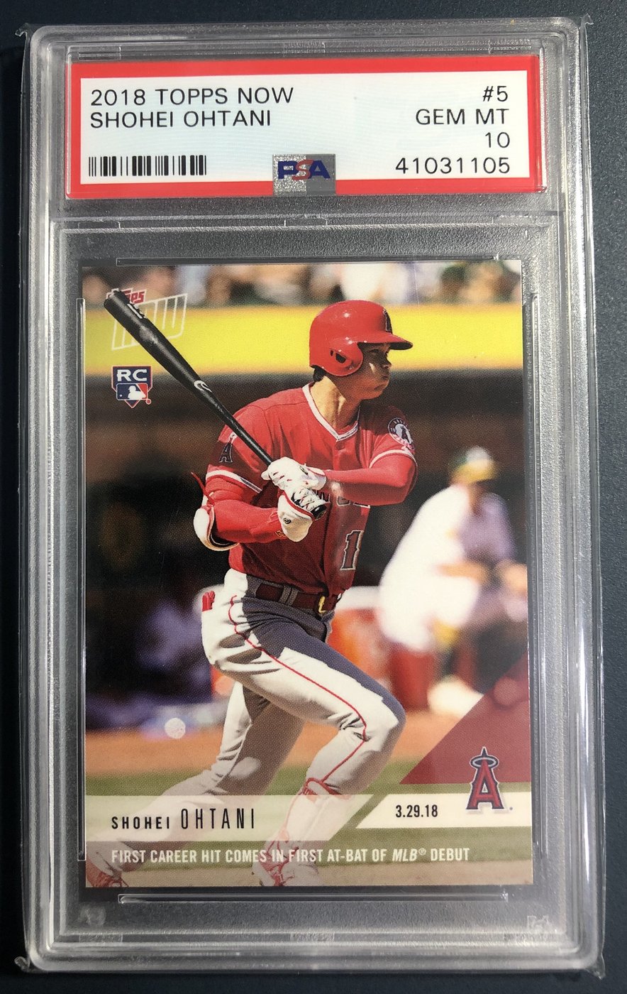 2018 Topps Now SHOHEI OHTANI #5 PSA 10 大谷翔平RC 新人球員