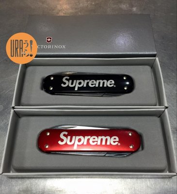 【URA 現貨 】Supreme Victorinox®Money Clip/BOX LOGO 瑞士刀 鈔票夾 (黑)