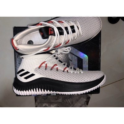 【正品】adidas Dame 4 利拉德 運動 步 公司現貨 BY3759 白黑慢跑鞋