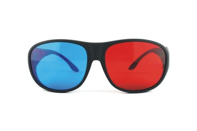NVIDIA 3D VISION 紅藍立體眼鏡 近視 / 非近視通用款 送電影 遊戲 (BT種子)