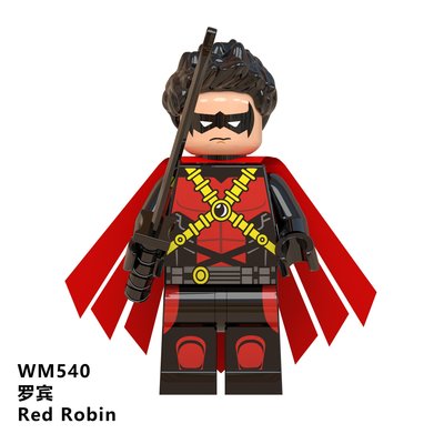 【積木班長】WM540 紅羅賓 羅賓 ROBIN DC 正義聯盟 超級英雄 人偶 袋裝/相容 樂高 LEGO 積木
