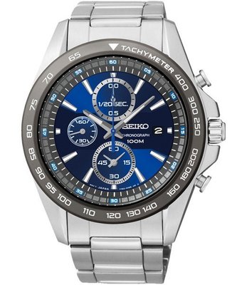 SEIKO Criteria 三眼計時腕錶(SNDF73P1 )-藍/44mm7T92-0RK0B