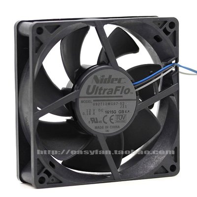 【熱賣精選】NIDEC UltraFlo 9cm投影機風扇U92T12MGB7-52 12V 0.18A