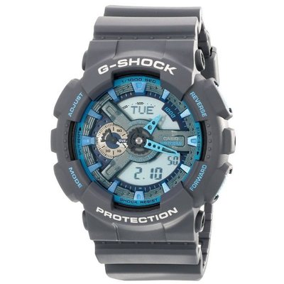 【金台鐘錶】CASIO卡西歐 G-SHOCK GA-110TS-8A2 螢光色設計於指針與錶圈 防水200米